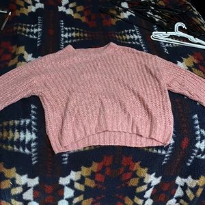 Small pink American eagle sweater